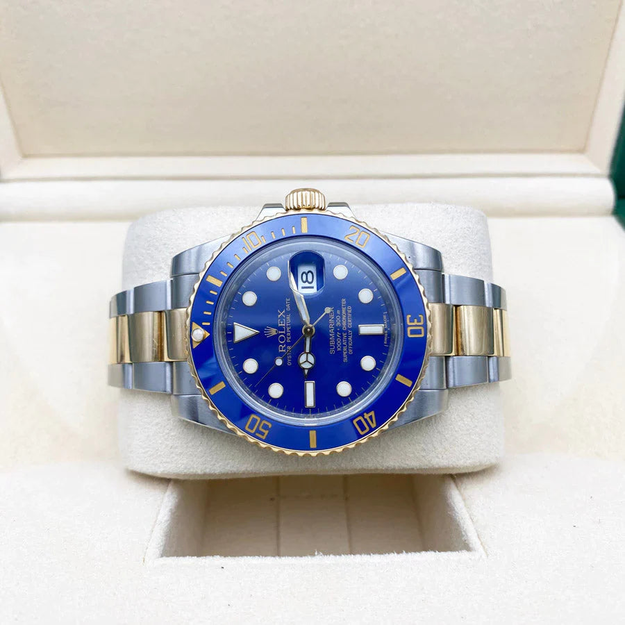 Relógio Rolex Submariner Date Blue Gold